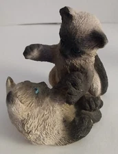Figurine of Two Blue Eyed Himalayan Kittens Playing Together