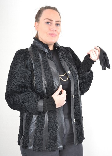 US5183 REAL PERSIAN LAMB FUR JACKET RANCH PERSIAN LAMB SIZE L -PERSIANER JACKE - Picture 14 of 22