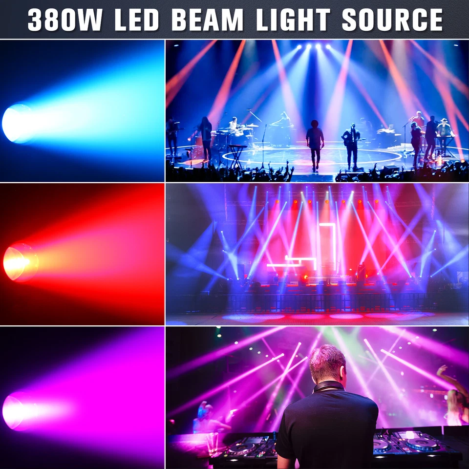 380W 20R Beam Moving Head Bar Light Rainbow Stage Effect Lighting DJ Disco Light - Image 2 of 4