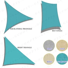 Shade Sail Sunshade Patio Awning Outdoor Yard Garden Sun Canopy Shelter Cover