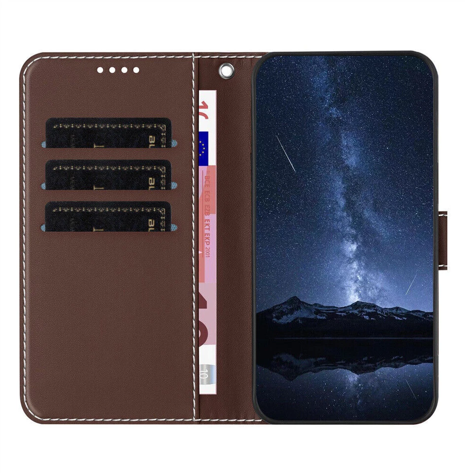 Splice Leather Wallet Phone Case for Xiaomi Redmi 14C K80 13C K70E K60 12 9 A3 - Image 3 of 4