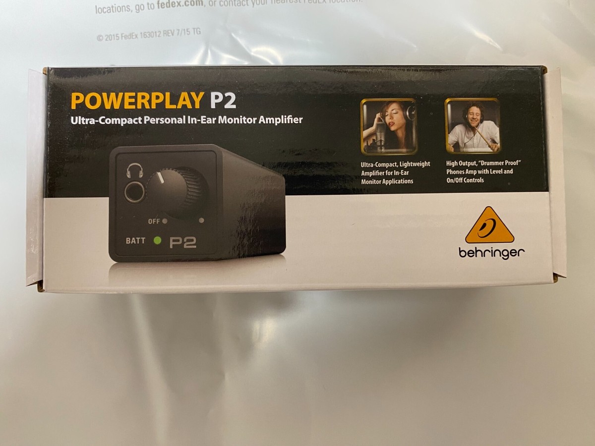BEHRINGER POWERPLAY P2 インイヤー・モニターアンプx3 Behringer P2 Ultra-Compact Personal In-Ear Monitor Amplifier