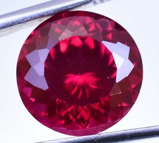13.75 Ct Natural Myanmar Red Spinel Certified Round Cut Flawless Loose Gemstone