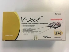 VERICOM V-JECT Superior Quality Disposable Dental Needle Sterile  27G-L