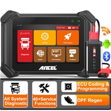 ANCEL V6 HD Diesel Truck Bidirectional Scanner Diagnostic ECU Coding Active Test