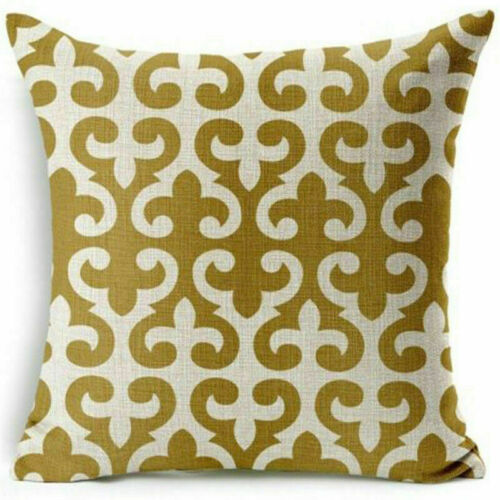 Cushion Cover Home Decor Throw Cotton Linen Chair Waist Pillow Case - Picture 17 of 55