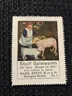 Giengen Margarete Steiff Werbemarke Nr. 1 Vignette Schaf Lamm Puppe Knopf im Ohr
