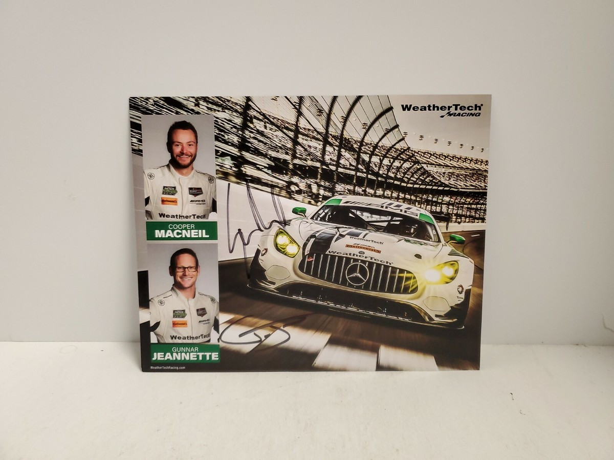 Weather Tech Racing Autographed Cooper Macneil Gunnar Jeannette