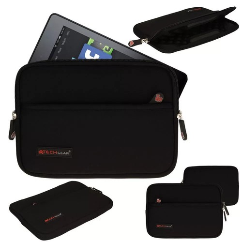 for Amazon Fire HD 8" Bubble Lined Neoprene Zipped Protective Sleeve Cover Case - Picture 5 of 5