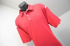 Nike Golf Polo Dri Fit Performance Red Athletic Golf Shirt Mens Size XL