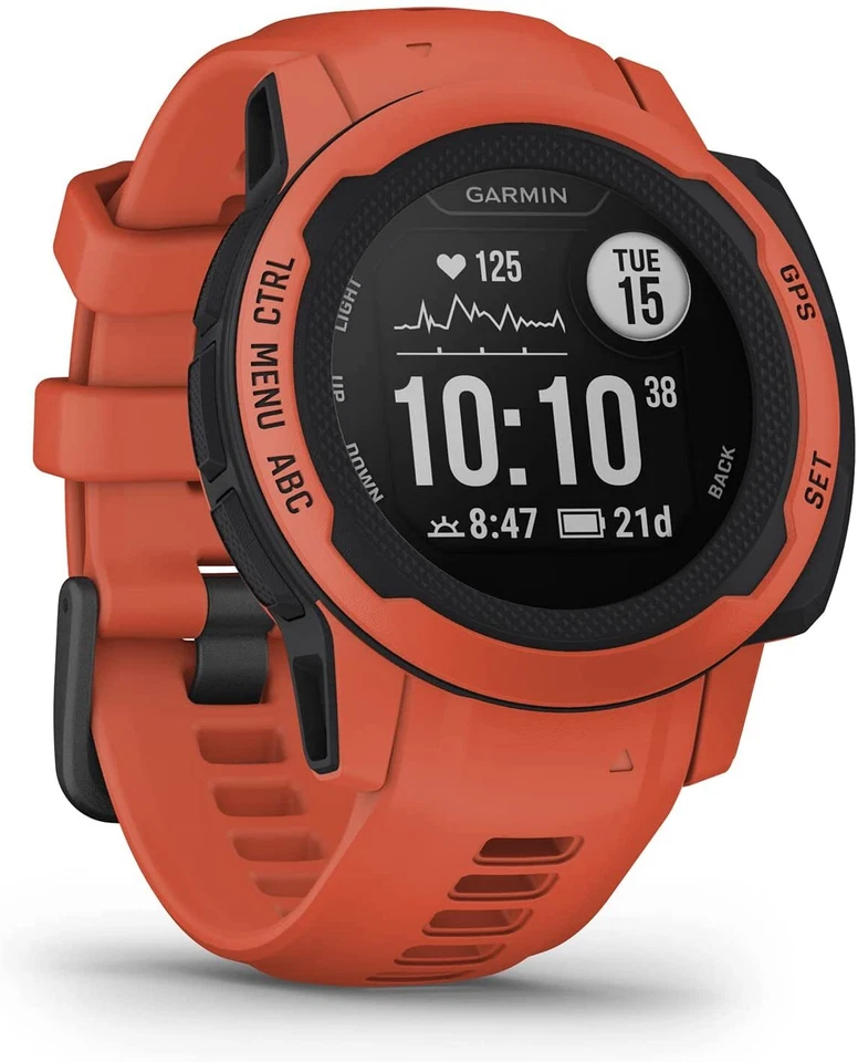 Garmin INSTINCT 2S Smartwatch Watch Silicone Red GPS 40mm 010-02563-06 - Image 2 of 2