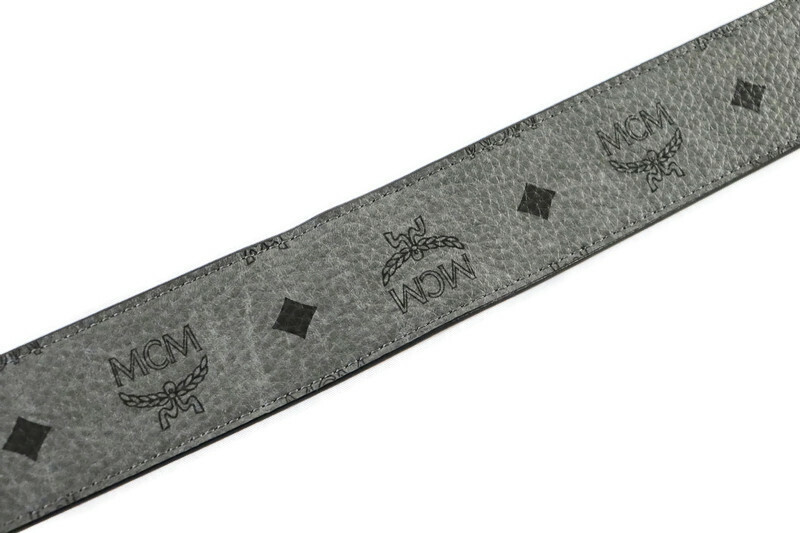 MCM - Claus M Logo Visetos Grey / Black Leather Reversible MCM - Claus M Logo Visetos Grey / Black Leather Reversible