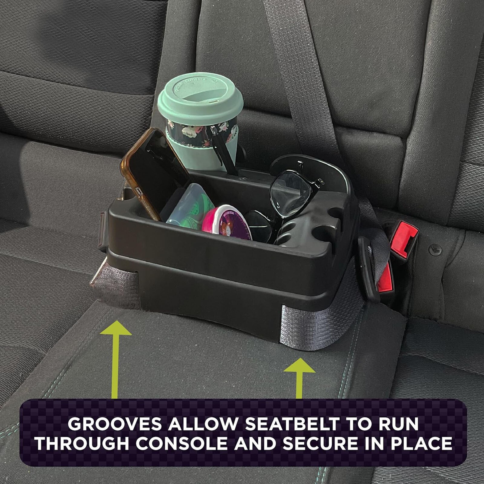 Universal Car Cup Holder Floor Drink Storage Truck Console SUV RV CD Organizer