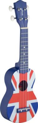 Stagg US-UK-FLAG Sopran Ukulele UK Flagge mit Tasche