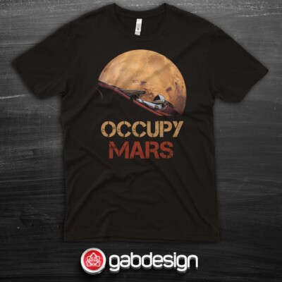 T-shirt Elon Musk OCCUPY MARS - 100% Cotton