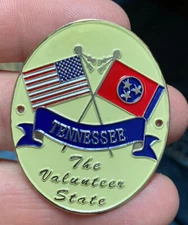 Tennessee American flag TN/US United States Hiking Staff Stick Medallion NEW TN