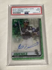 2019 Clearly Authentic Eloy Jimenez Auto Green RC #/99 PSA 9 MINT POP 1