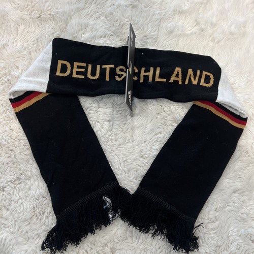 Adidas Unisex Germany National Team Soccer Football Scarf Black/White New - Picture 4 of 8