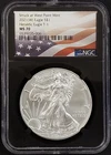 2021 (W) Silver Eagle, Type 1, certified MS 70 by NGC!