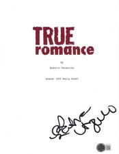 PATRICIA ARQUETTE SIGNED 'TRUE ROMANCE' MOVIE SCREENPLAY SCRIPT BECKETT BAS COA