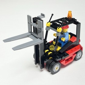 2008 LEGO CITY Cargo Transport Truck & Forklift Set 7733 Complete With Manuals