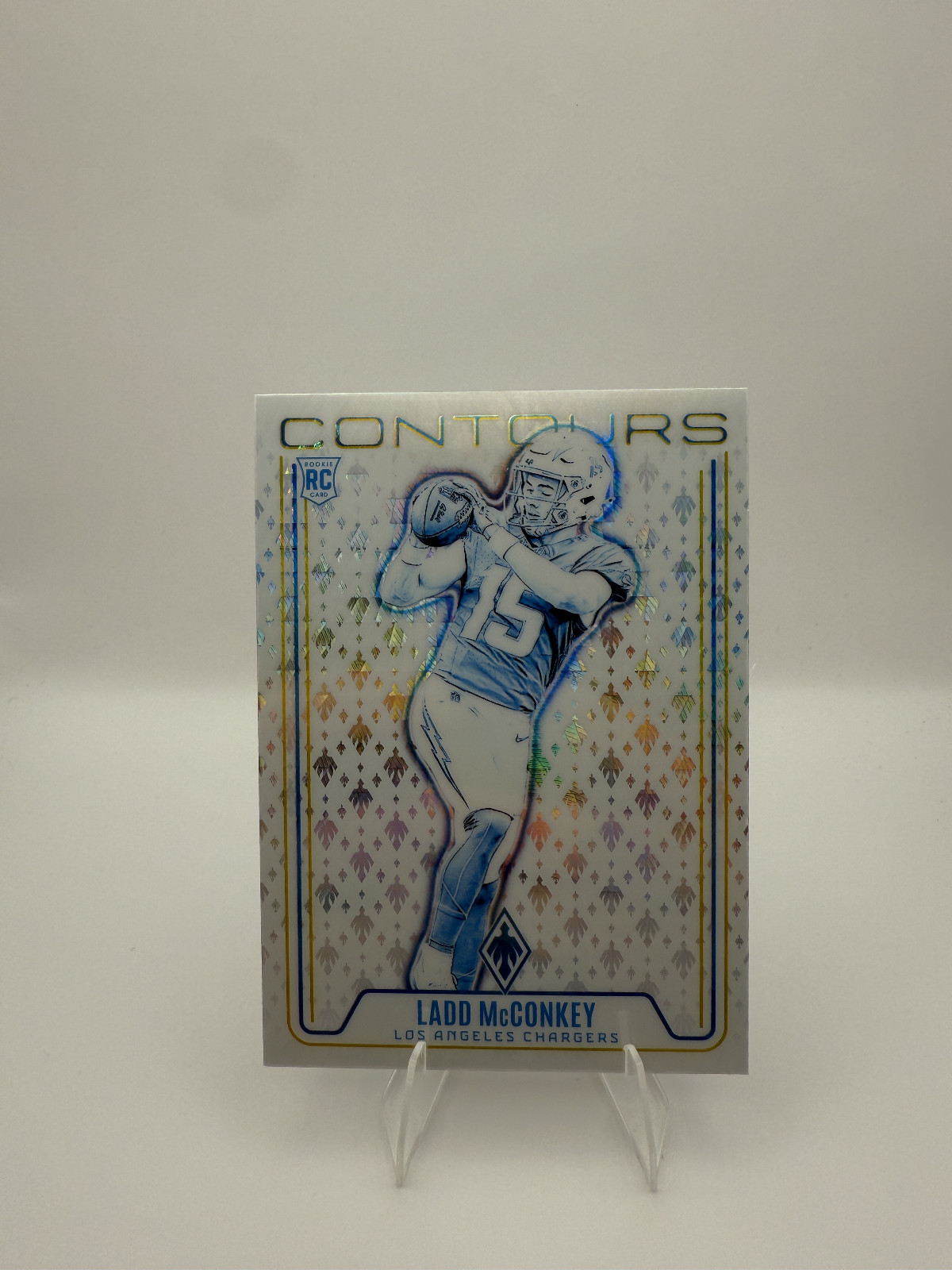 2024 Panini Phoenix - Contours Ladd McConkey #CON-LMY Hyper (RC)