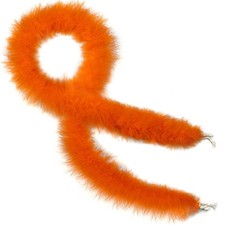 Orange Marabou Feather Boa - 22g 2 Yards Boas for Party Bulk, Wedding, Hallow...