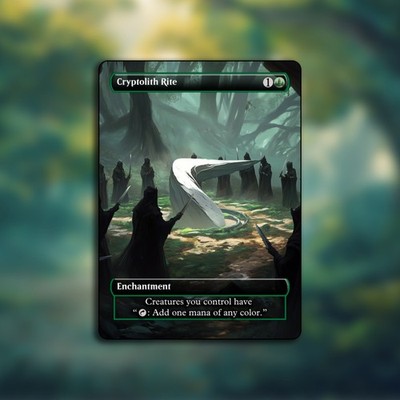 Cryptolith Rite MTG Playtest Custom Alt Art Card For Commander 