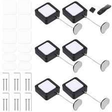 Remote Control Tether Cord Holder Retractable Security Cable Lock 6 PCS 6.5 Ft
