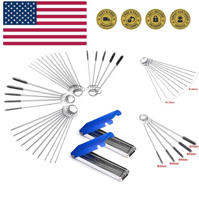 #ad Set of 4 Carburetor Carbon Dirt Jet Remove Cleaner 26 Cleaning Wires Set 20... $15.65