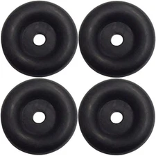 (4 Pack) 2.5" Trailer Ramp Door Bumper, Compatible with Truck Cargo Hatch - Roun