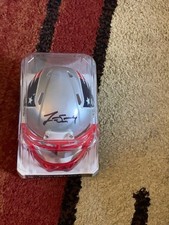 Patriots Jarrett Stidham Autographed Mini Helmet