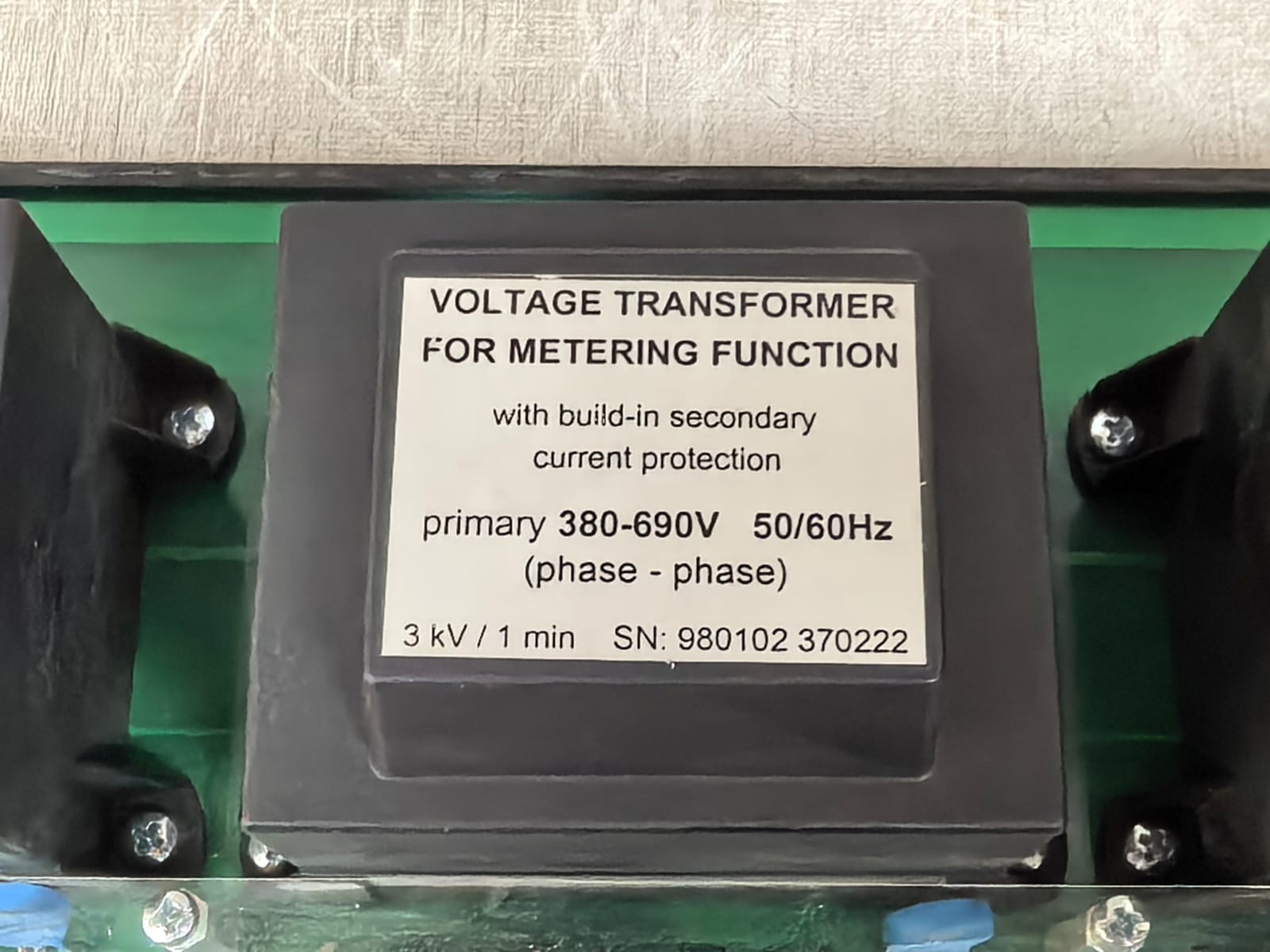 RUFA TRACO BV 411-5032 RUFA TRACO BV 411-5032 VOLTAGE TRANSFORMER FOR METERING FUNCTION 4