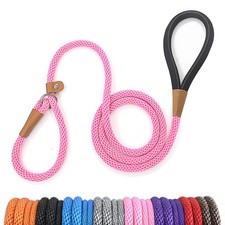 lynxking Dog Leash Slip Lead 5 6 8 FT Dog Training Leash Strong Heavy Duty Br...