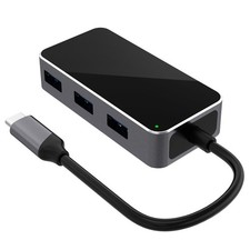 4-In-1 USB-C Adapter Hub with Gigabit RJ45 Ethernet and USB 3.0 for Laptop PC US