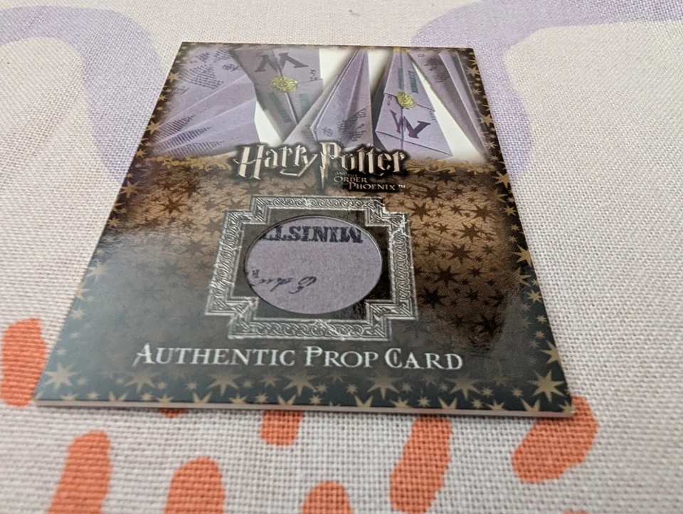 Harry Potter OOTP Phoenix Prop Card Ministry Of Magic Flying Memos P2 021/435  - Image 2 of 4