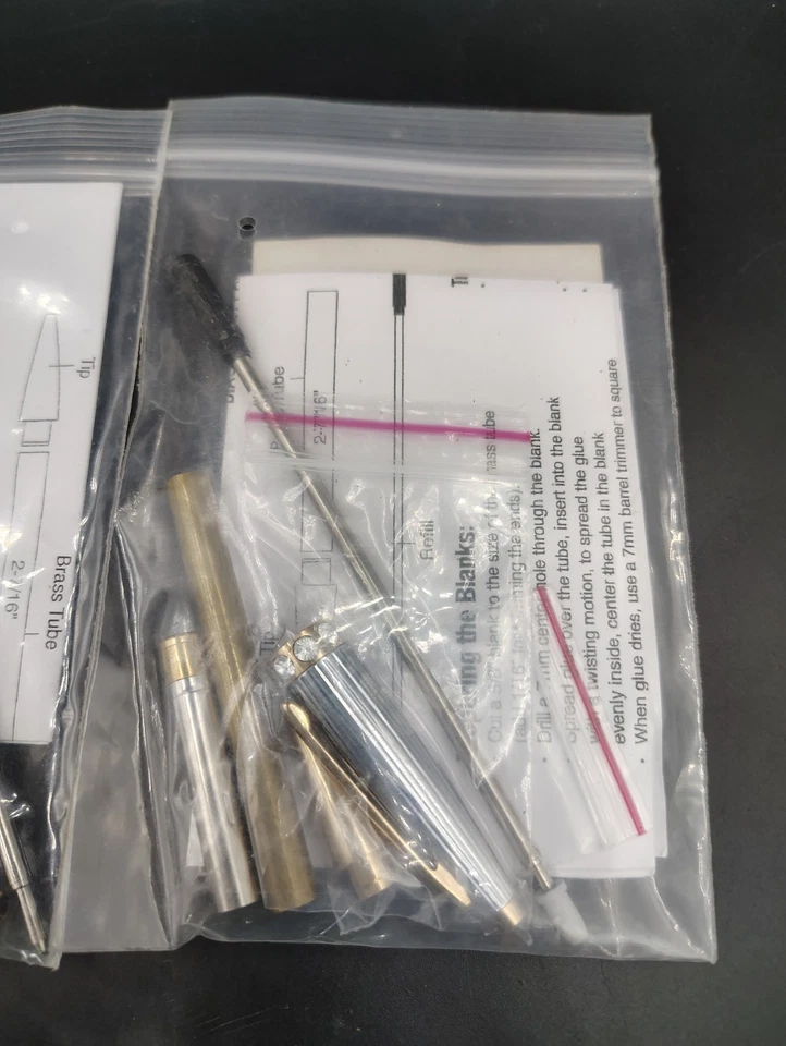 2 x Kits de bolígrafos de duquesa de oro y cromo 24kt para carpintería PSI Foto 2 de 3