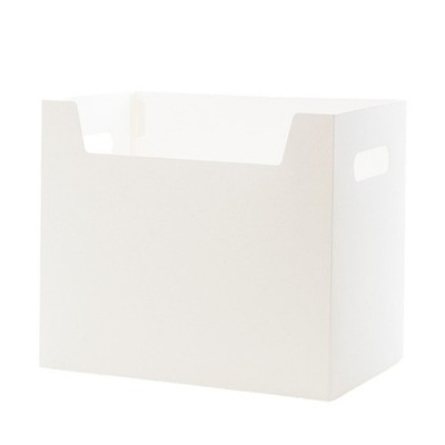 Office White Desktop Organizer Folding Paper File Storage Rack With Dual Han SET
