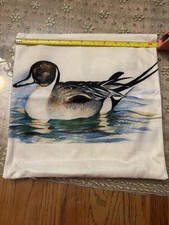 Rustic Duck Throw Pillow Cover Double Sided