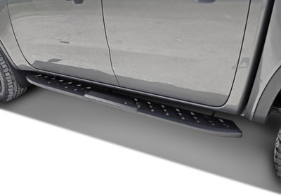 Extrem robuste schwarz matte Trittbretter passend für VW Amarok Style Life 2023-