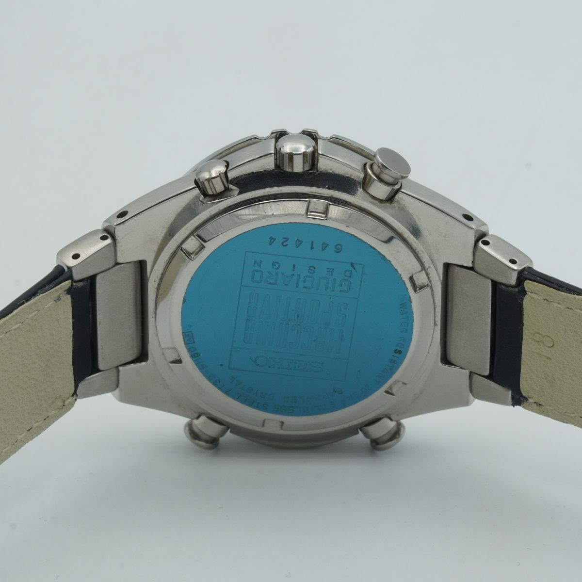 Seiko SPORTS 200 Quartz Giugiaro Men's Watch 39MM Vintage Pretty 7T32-6H60 S093 image 7