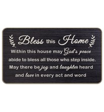 Bless This Home Decorative Indoor Outdoor Doormat,House Warming Gif... Fast Ship