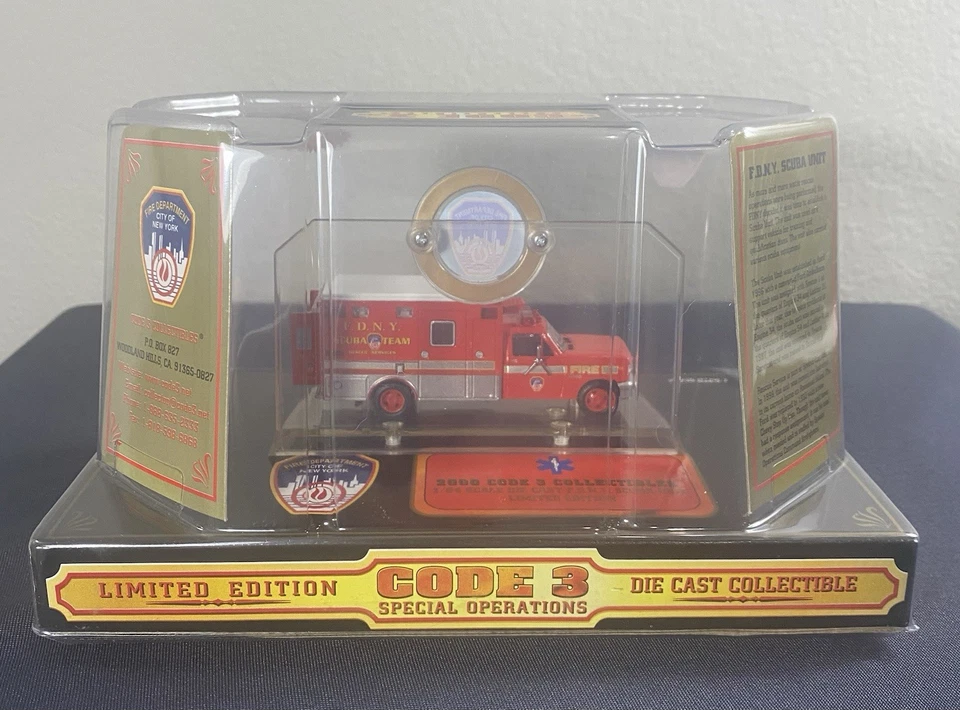 Code 3 Model #12000 FDNY Scuba Unit, Ford-350 - Image 3 of 4