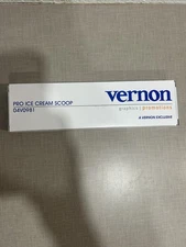 NOS Vintage Vernon Ice Cream Scoop Spade Stainless Black Wood Handle 04V0981