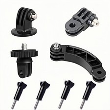 PIEPIE 8-in-1 Universal Action Camera Mounts Kit   Tripod Accessories Black