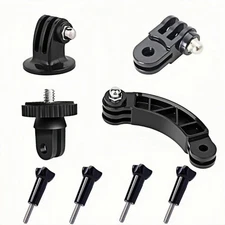 PIEPIE 8-in-1 Universal Action Camera Mounts Kit – Tripod Accessories Black 