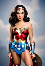 4x6  Color Photo Print Women Famous Fan Art ai Fantasy superhero cosplay xc44