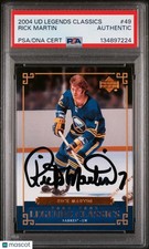 Rick MartinePSA Auto Authentic 2004-05 Upper Deck Legends Classics