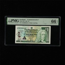 1997 Scotland  Commemorative  1 Pound Pick#359 PMG 66 EPQ Gem UNC 02