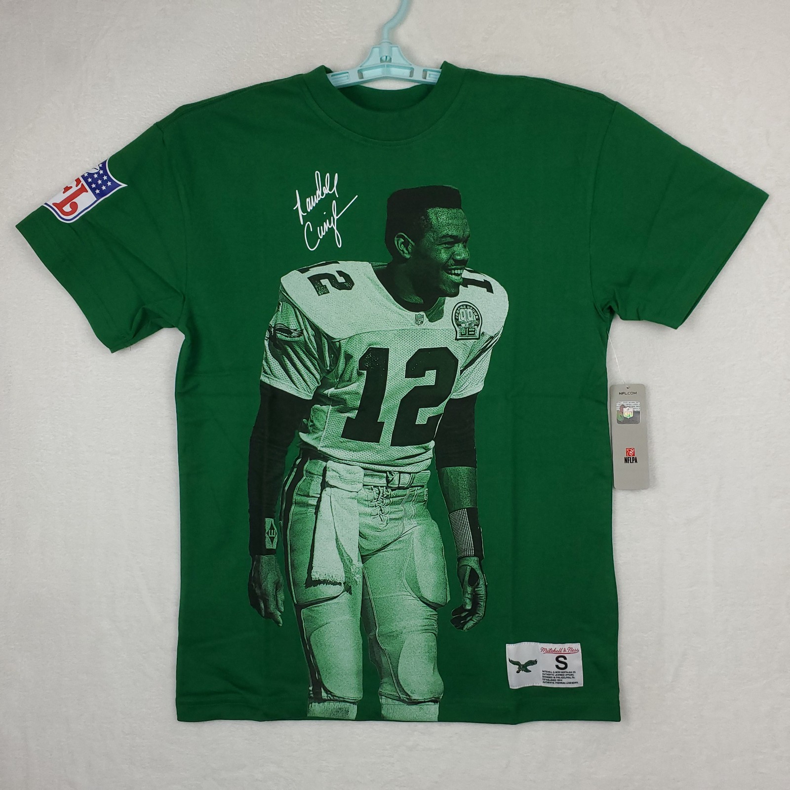 Randall Cunningham Philadelphia Eagles Mitchell & Ness NFL Small Shirt Green NWT